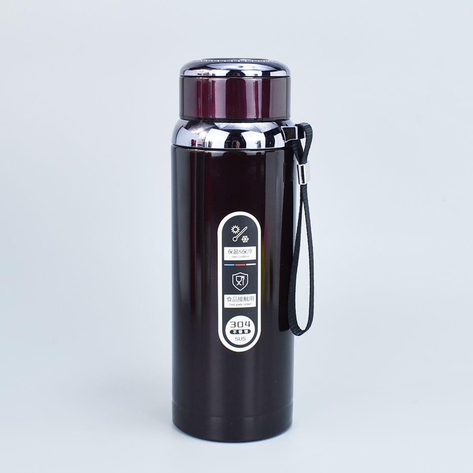 Stainless Steel Vacuum Insulated Thermos Bottle – Leakproof Water Bottle for Travel, Gym & Office