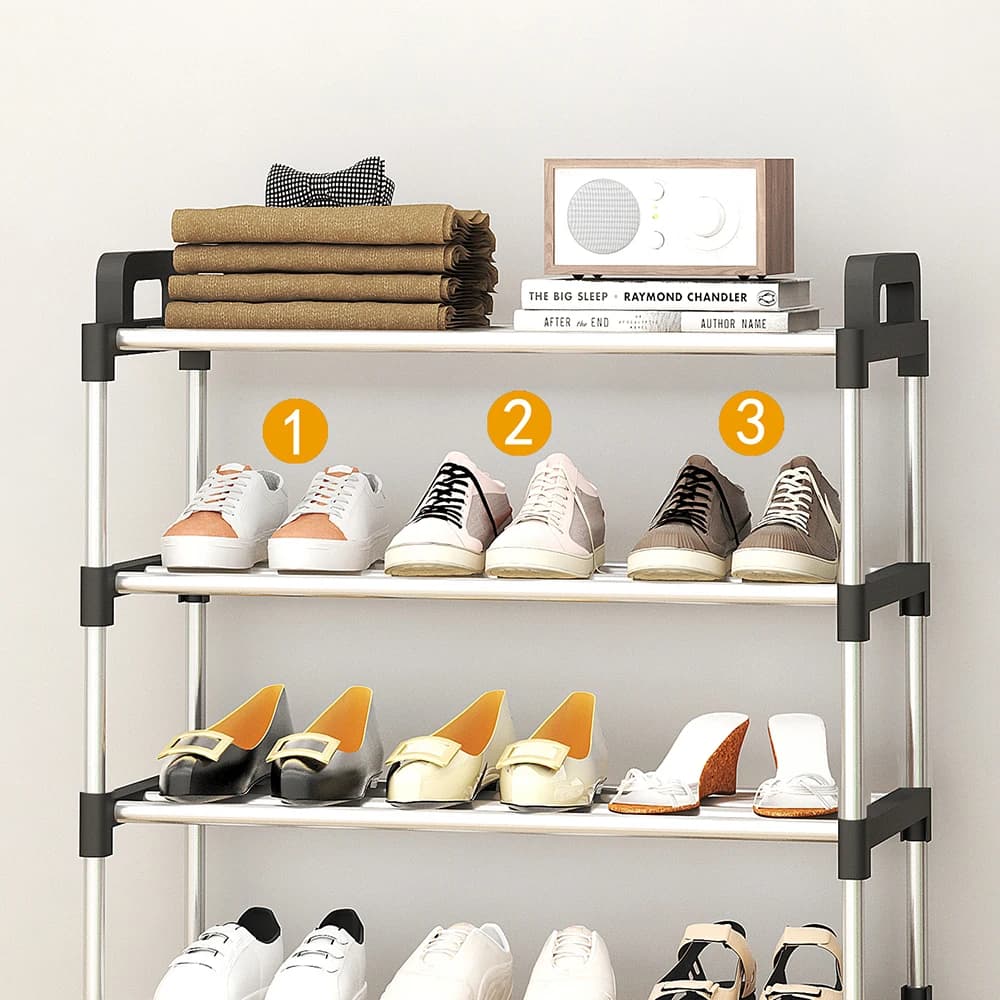 Multi-Purpose Space-Saving Shoe Rack Organizer