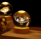 Luxury 3D Crystal Glow USB Lamp & USB Recharge