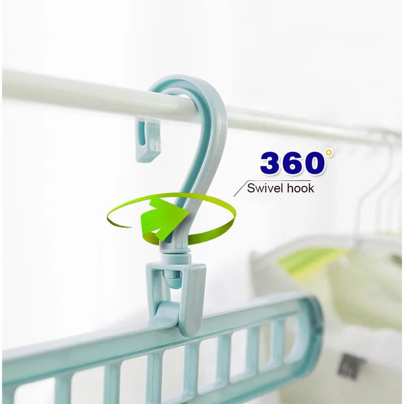 Multi-port Support Hanger Scarf Clothes Hangers Drying Rack