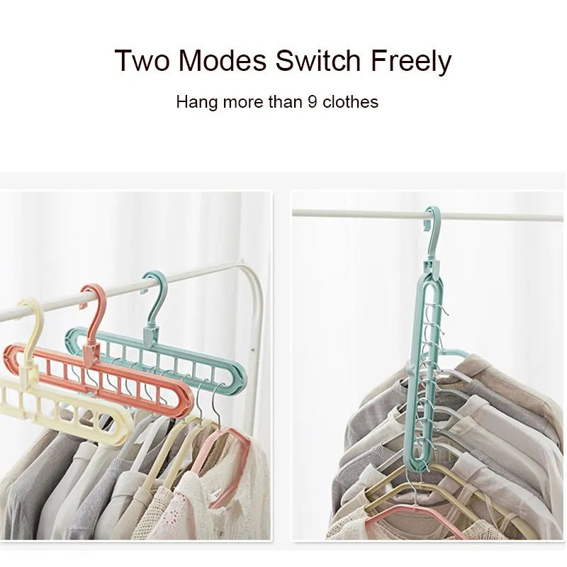 Multi-port Support Hanger Scarf Clothes Hangers Drying Rack