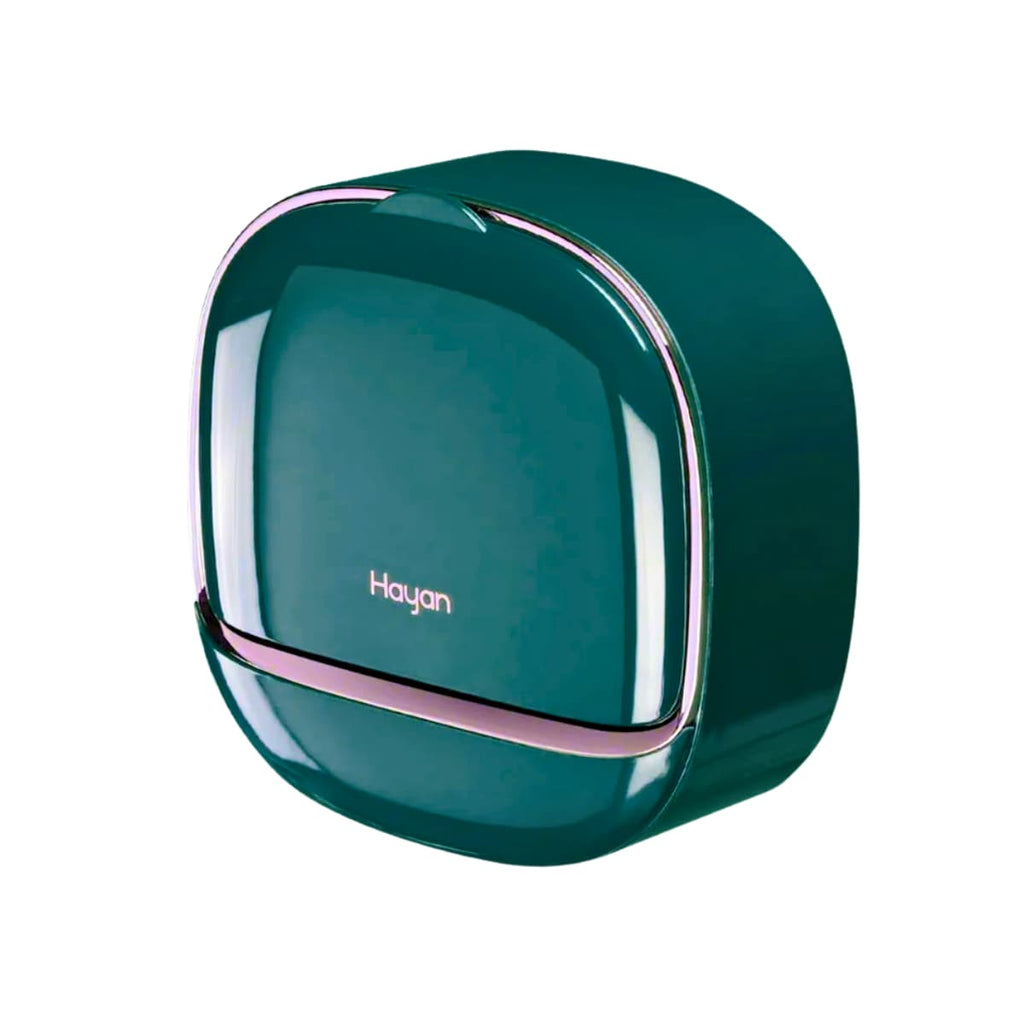 A green Hayon countertop appliance with a glossy finish and metallic trim, shown on a plain white background.
