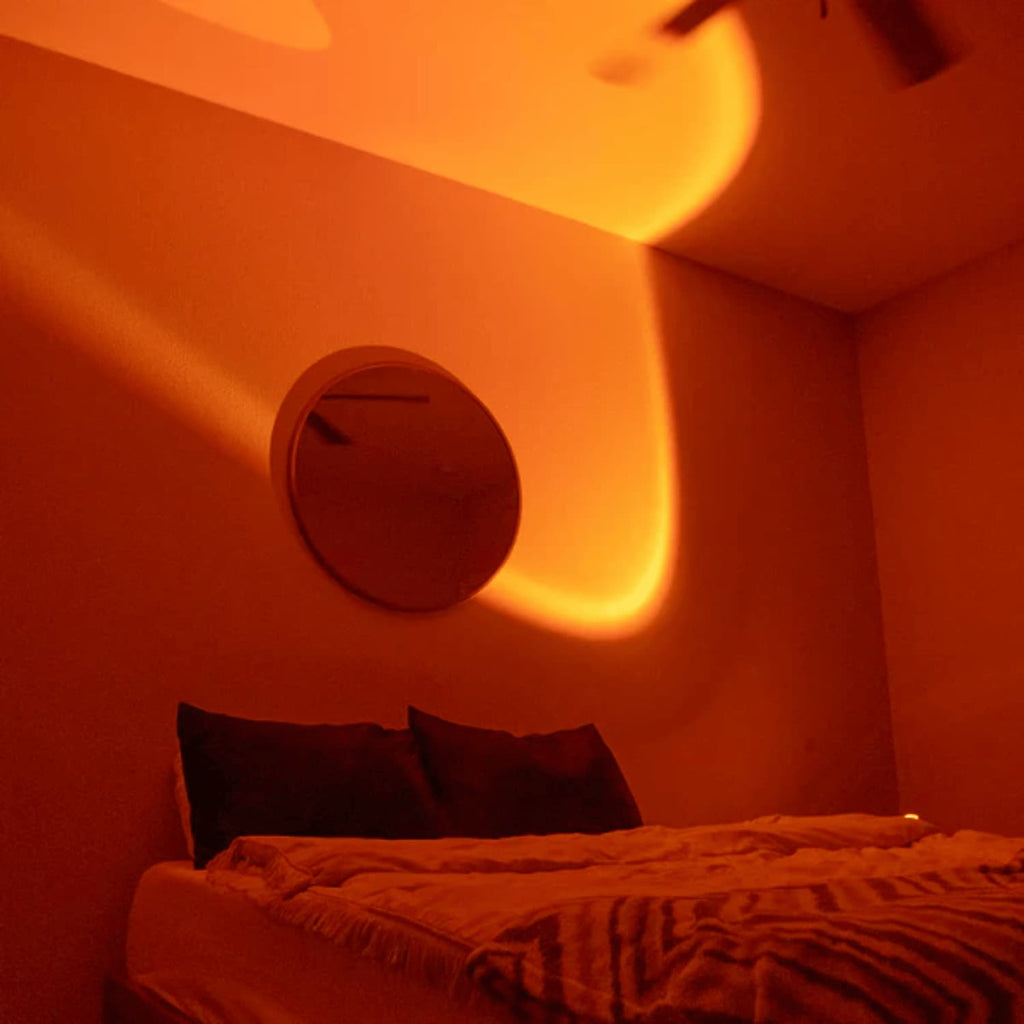 Rotating Sunset Projection Floor Table Lamp