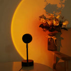 Rotating Sunset Projection Floor Table Lamp