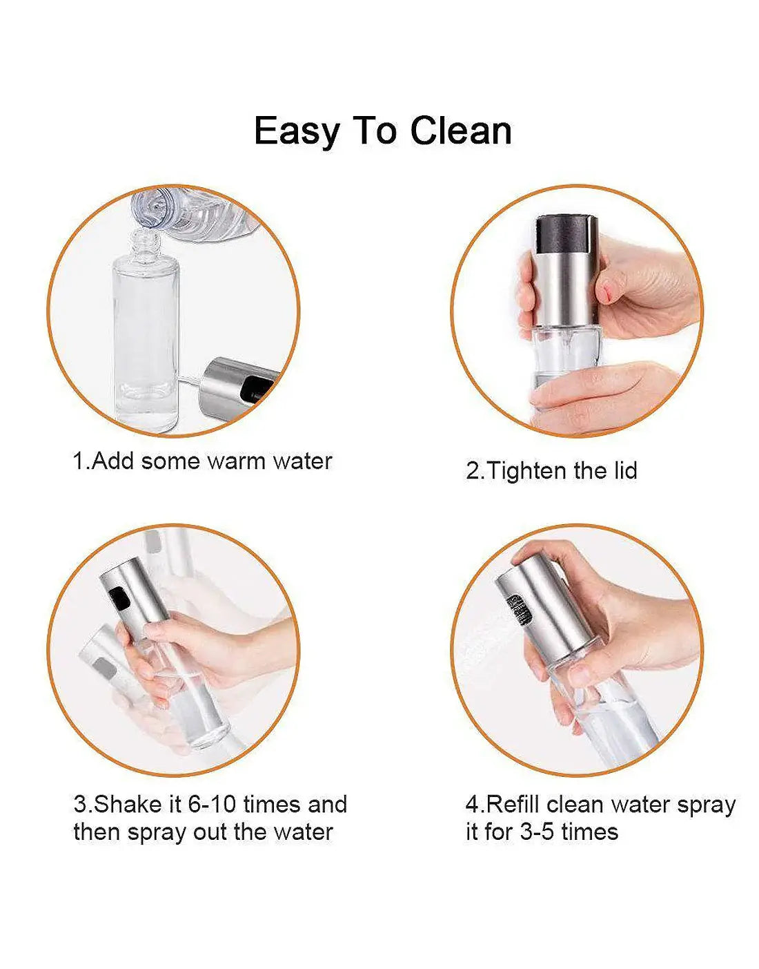 Oil Sprayer Dispenser - oil Spray Bottle for Air Fryer & BBQ Cooking