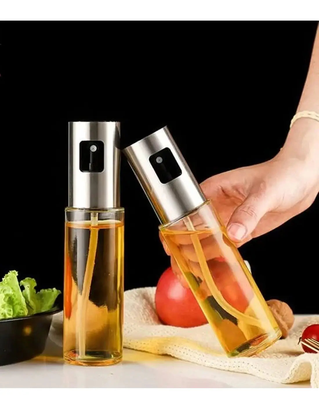 Oil Sprayer Dispenser - oil Spray Bottle for Air Fryer & BBQ Cooking